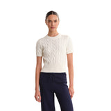 Sky Cable Crew Sweater