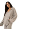 Zoey Brushed Rib Collared Long Sleeve Top - Denny's