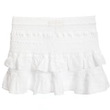 Solid Layered Mini Skirt