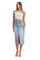 Slit Front Denim Midi Skirt - Denny's