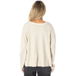 Gataway Notch Neck Rib Sweater - Denny's