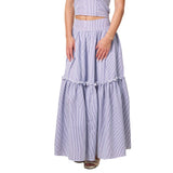 Pia Stripe Maxi Skirt - Denny's