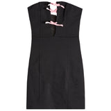 Bow Detail Strapless Dress - Denny's