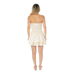 Rose Floral Strapless Dress - Denny's