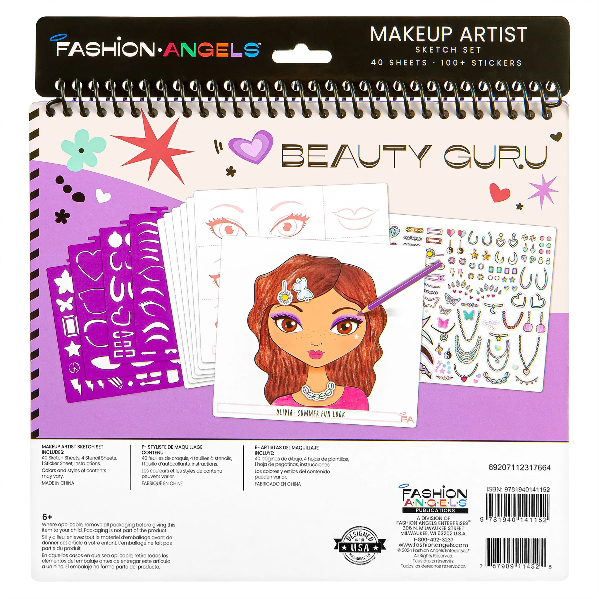 Beauty Guru Make Up & Hair Design Sketch Portfolio - Denny's