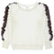 Leopard Hacci Ruffle Sleeve Sweatshirt - Denny's