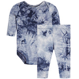 2pc Navy Tie Dye Onesies Set - Denny's