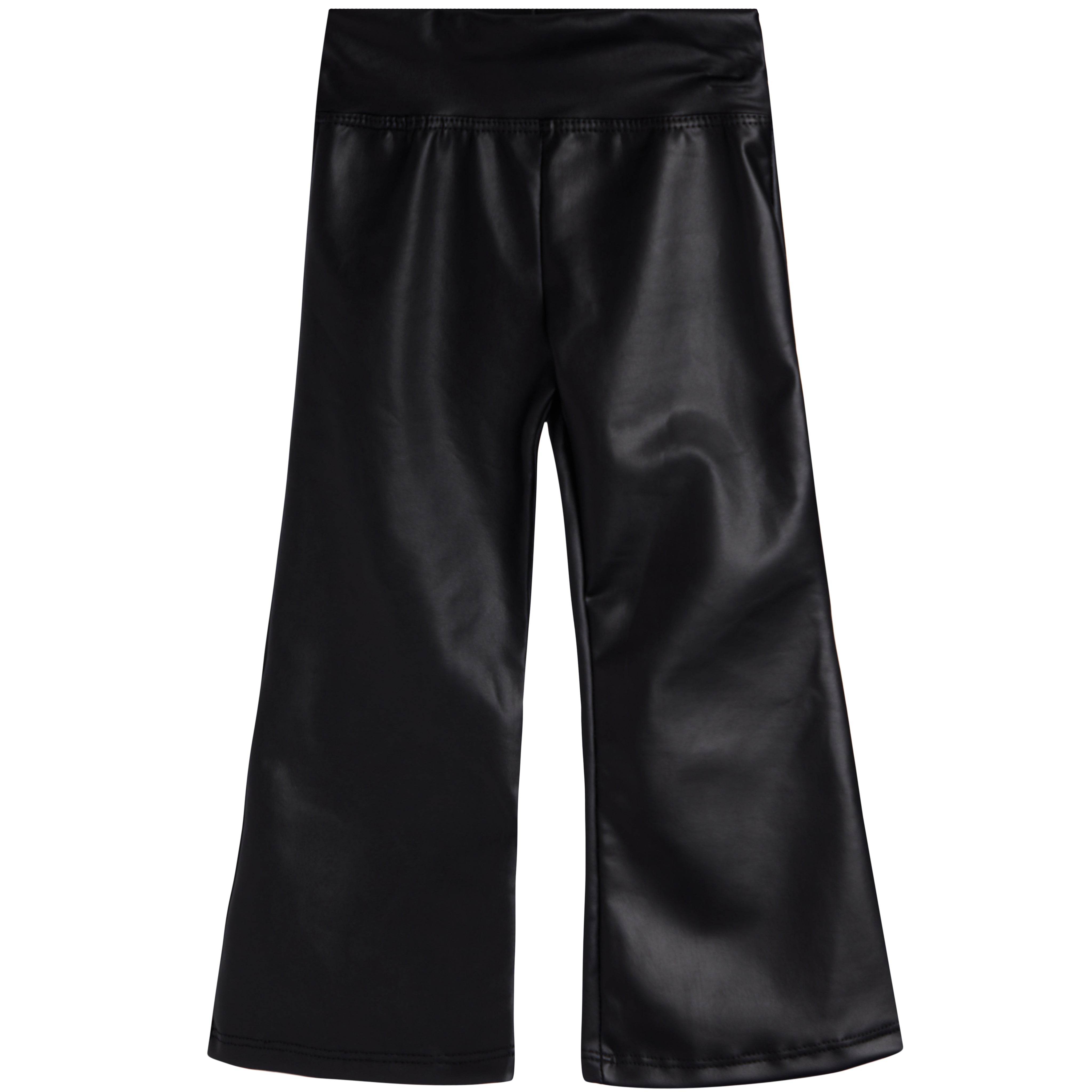 Matte Faux Leather Flare Pant - Denny's