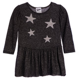 Silver Stars Hacci Dress - Denny's