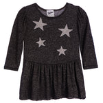 Silver Stars Hacci Dress - Denny's