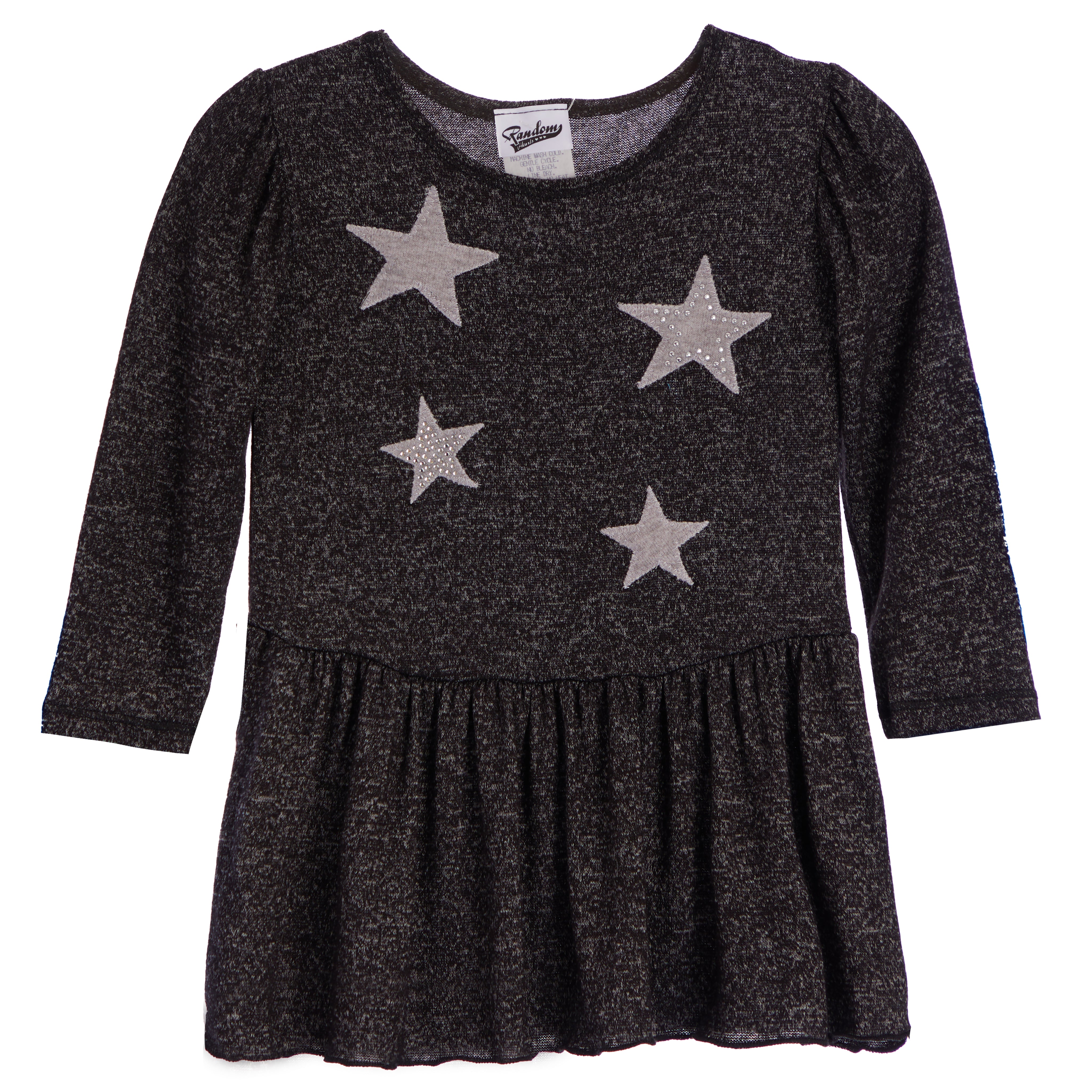 Silver Stars Hacci Dress - Denny's