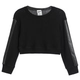 Leather Stripe Arm Sweater - Denny's
