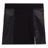Faux Leather Front Panel Skirt - Denny's