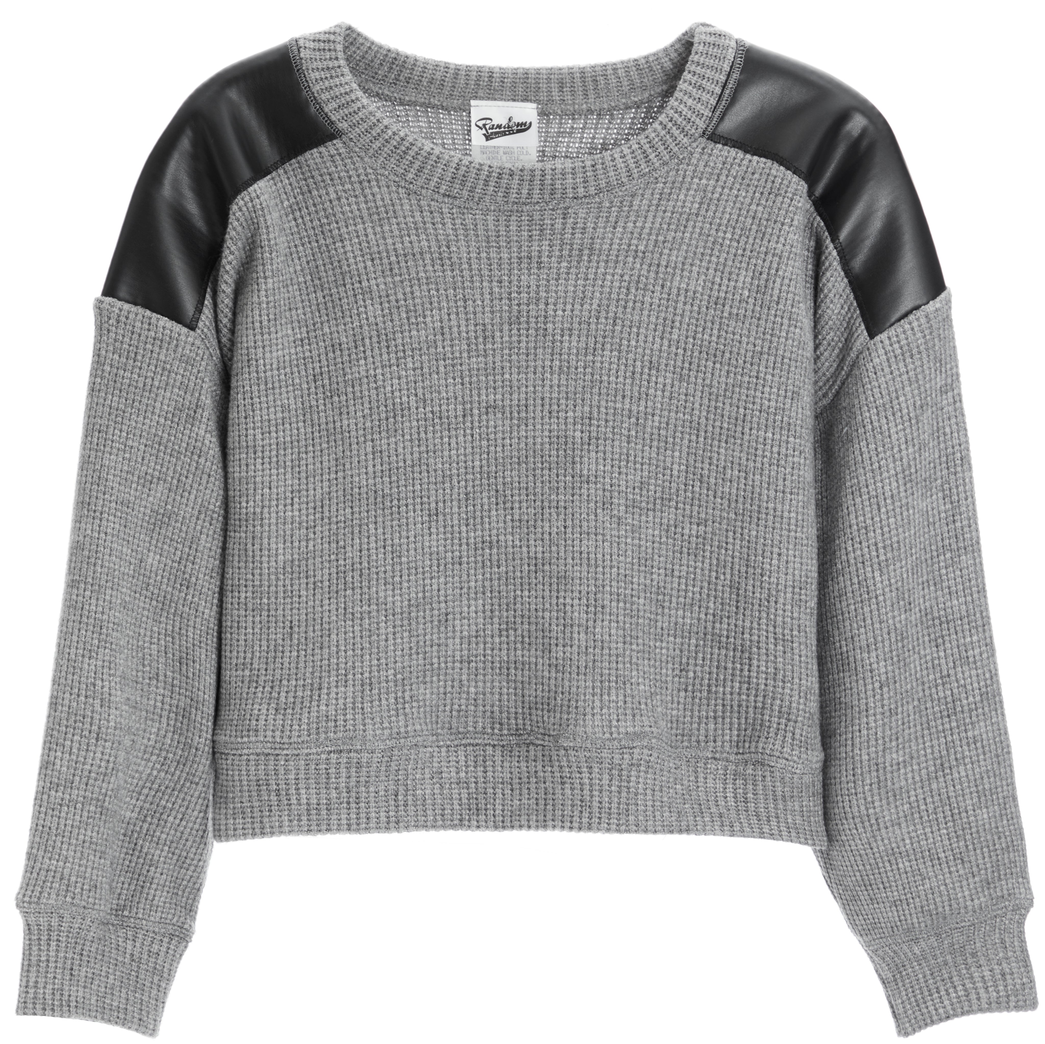 Leather Patch Shoulder Sweater - Denny's