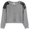 Leather Patch Shoulder Sweater - Denny's