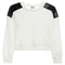 Leather Patch Shoulder Sweater - Denny's
