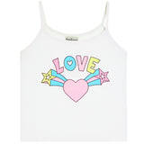 Rib Cami With Love Burst