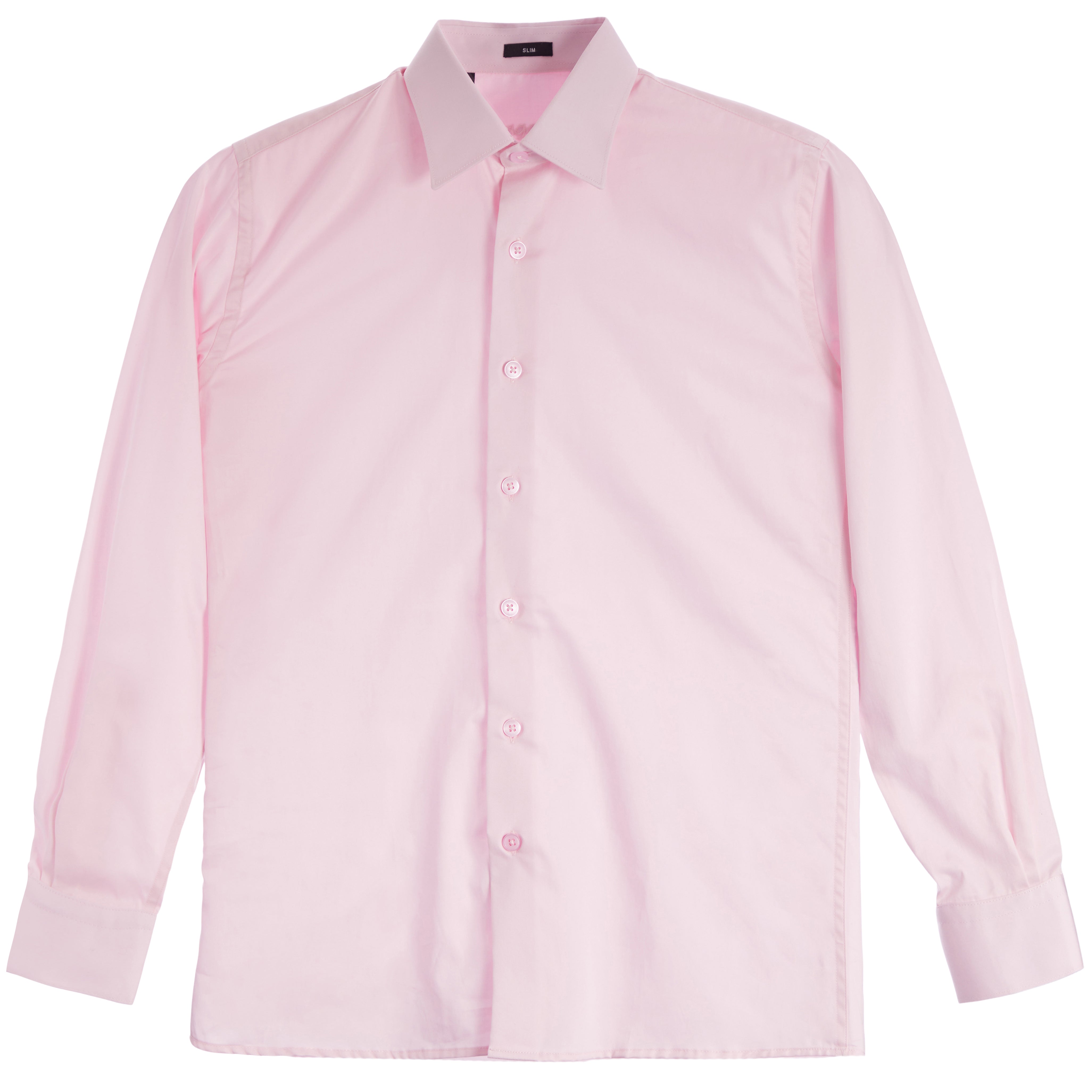 Slim Fit Solid Dress Shirt - Denny's