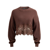 Lace Trim Sweater