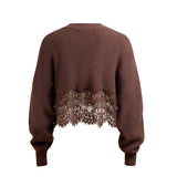 Lace Trim Sweater