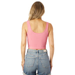 Ribbed V Crop Tank - Denny's