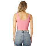 Ribbed V Crop Tank - Denny's