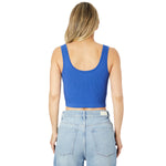 Ribbed V Crop Tank - Denny's