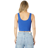 Ribbed V Crop Tank - Denny's