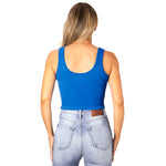 Ribbed V Crop Tank - Denny's
