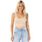 Ribbed V Crop Tank - Denny's