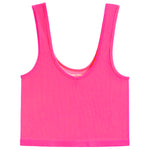 Ribbed V Crop Tank - Denny's