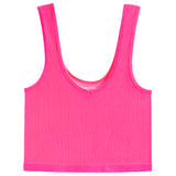 Ribbed V Crop Tank - Denny's