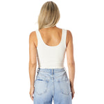 Ribbed V Crop Tank - Denny's
