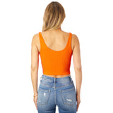 Ribbed V Crop Tank - Denny's