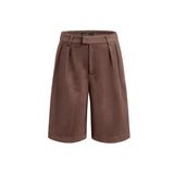 Faux Suede Trouser Short
