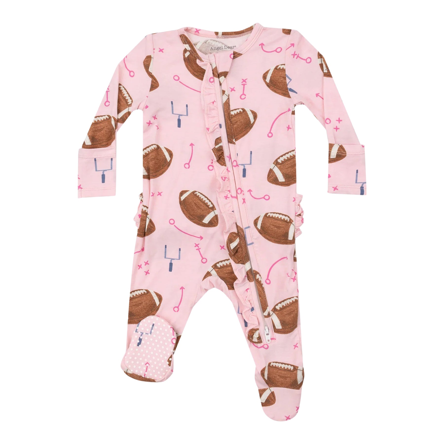 Pink Football Footie - Denny's