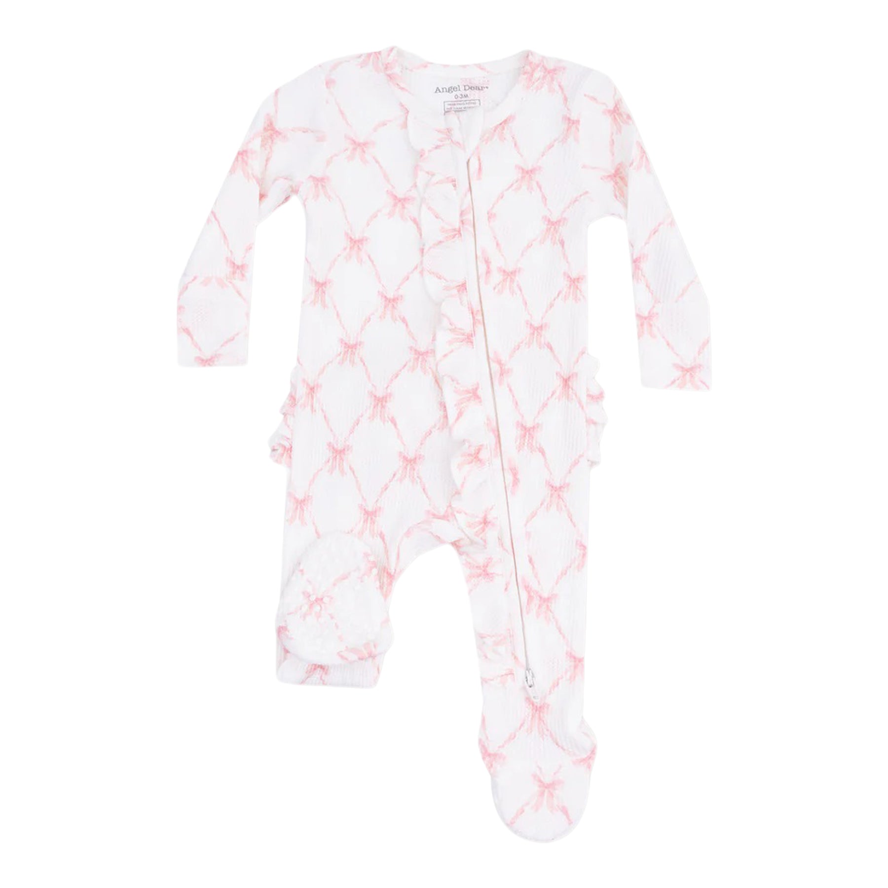 Ribbon Bow Trellis Thermal Footie - Denny's