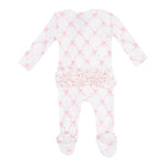 Ribbon Bow Trellis Thermal Footie - Denny's