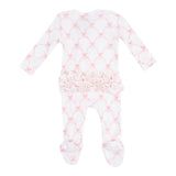 Ribbon Bow Trellis Thermal Footie - Denny's