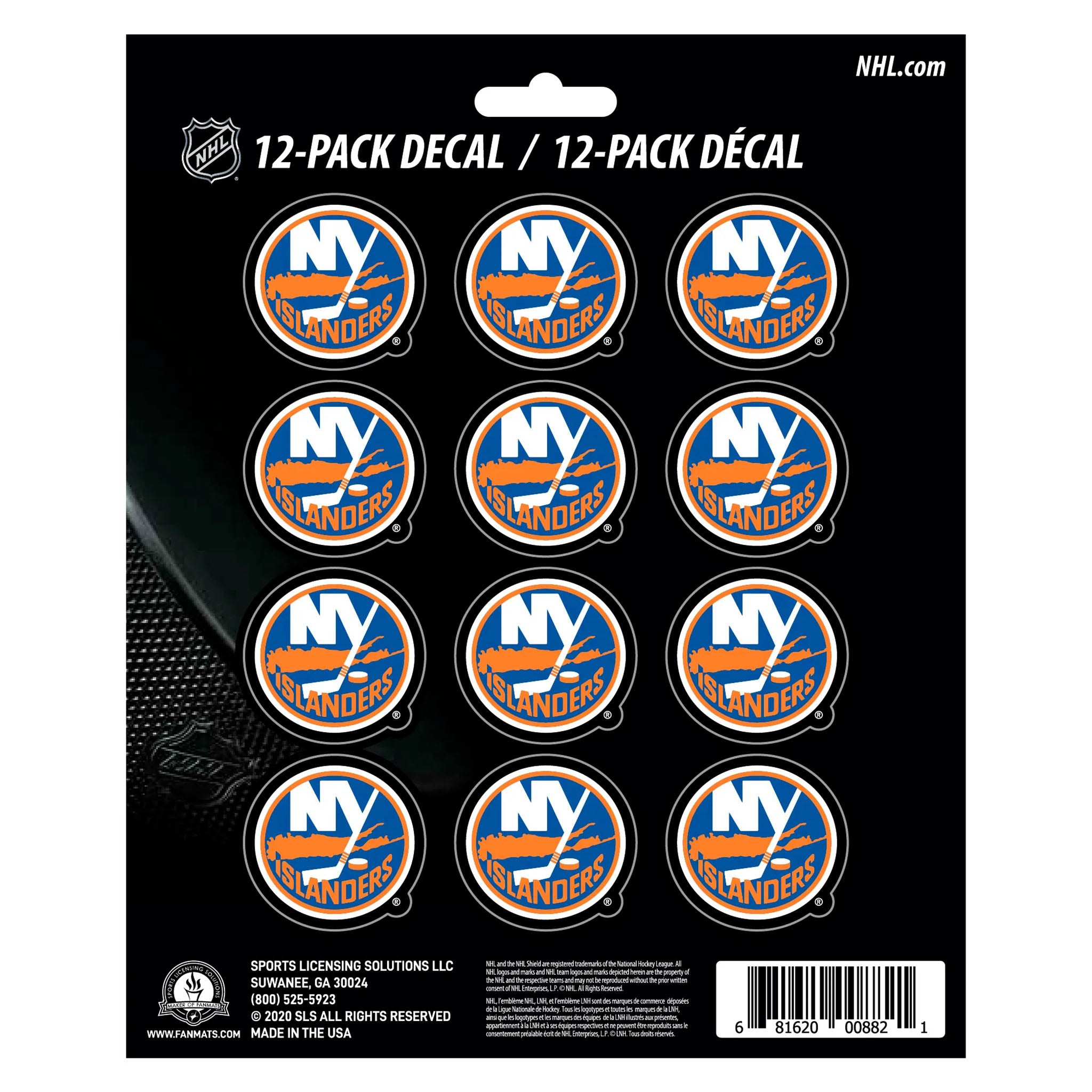 NY Islanders 12pk Team Decals - Denny's