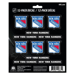 NY Rangers 12pk Team Decals - Denny's
