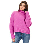 Mock Neck Cozy Sweater Top - Denny's
