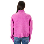 Mock Neck Cozy Sweater Top - Denny's