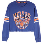 Knicks Banner Crop Fleece Crew - Denny's