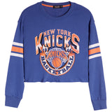 Knicks Banner Crop Fleece Crew - Denny's