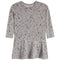 Allover Leopard Hearts Long Sleeve Swing Dress - Denny's