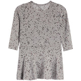Allover Leopard Hearts Long Sleeve Swing Dress - Denny's