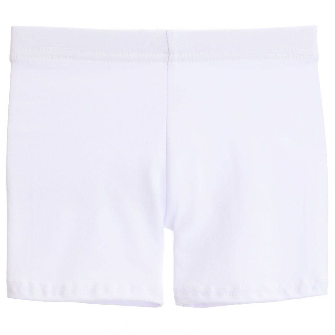 Girls white bike shorts online