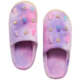 Ombre Purple Gummy and Jewels Slippers