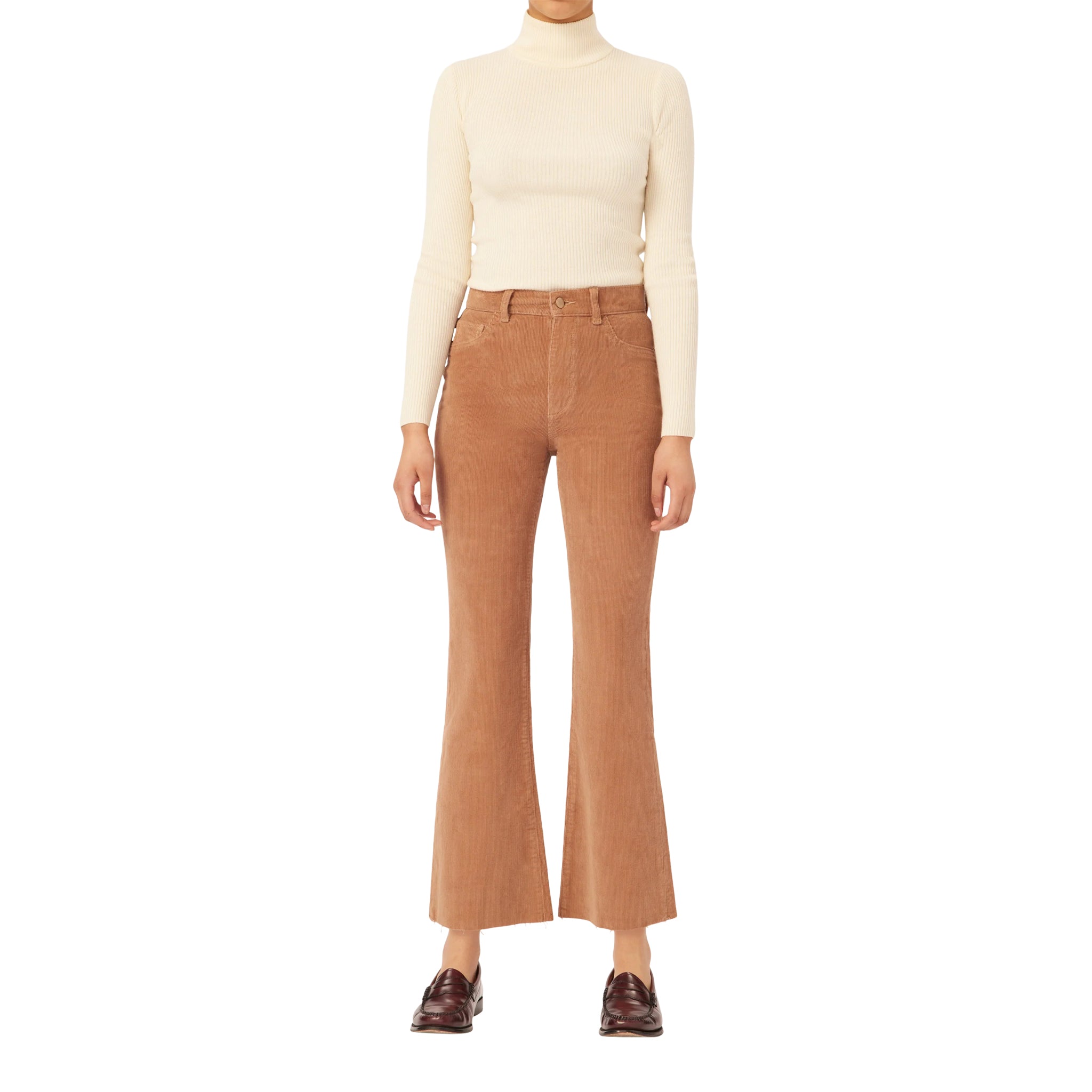 Bridget Corduroy Crop High Rise Bootcut - Denny's